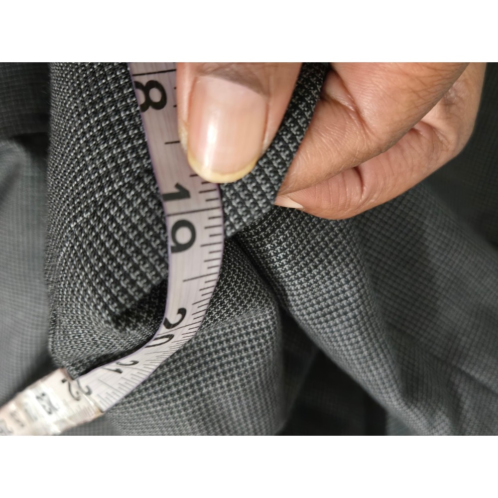 The Delta Collection Uniform Dress Grey 12R houndstooth short sleeve wool blend - Picture 11 of 13